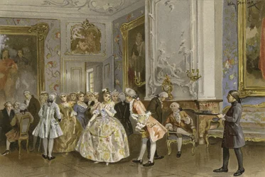 Niederländischer Salon, Mitte des 18. Jahrhunderts